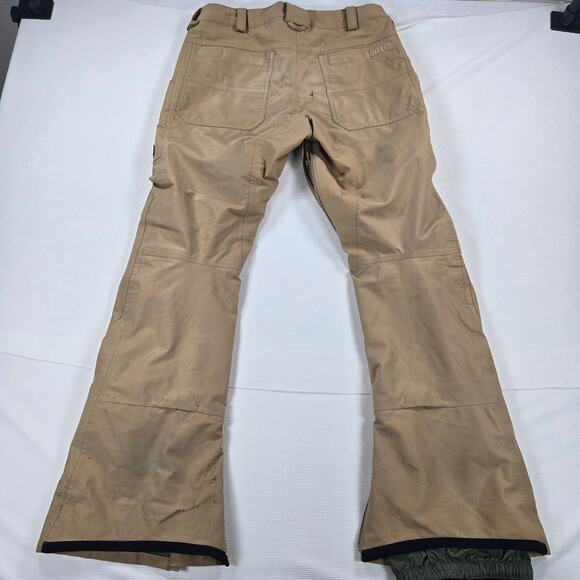 Burton Snowboarding Southside Slim Pants in Khaki Men's Size Medium - Picture 10 of 13